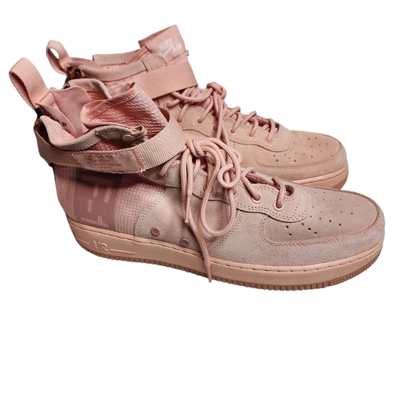 NIKE SF AF1 AIR FORCE 1 MID SUEDE CORAL STARDUST. 11.5/12. Read below. - Picture 6 of 15